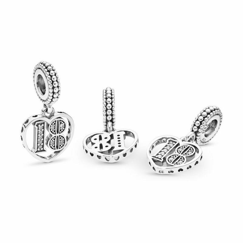 Pandora 18 Dangle Charm Sale NZ, Sterling Silver (872150-YVM)